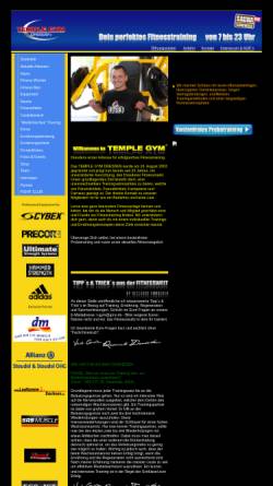 Vorschau der mobilen Webseite www.t-gym.de, Temple Gym