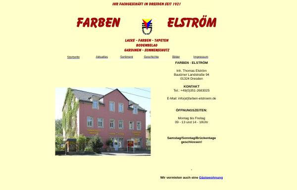 Vorschau von www.farben-elstroem.de, Farben Elström