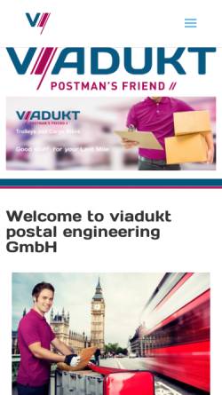 Vorschau der mobilen Webseite www.viadukt.eu, Viadukt GmbH