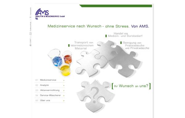 Vorschau von www.ams-dresden.de, AMS - Analytik & Medizinservice GmbH
