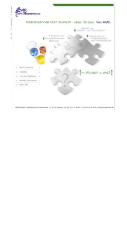 Vorschau der mobilen Webseite www.ams-dresden.de, AMS - Analytik & Medizinservice GmbH