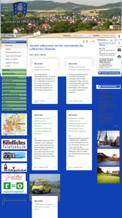 Vorschau der mobilen Webseite www.oberaula.de, Luftkurort Oberaula
