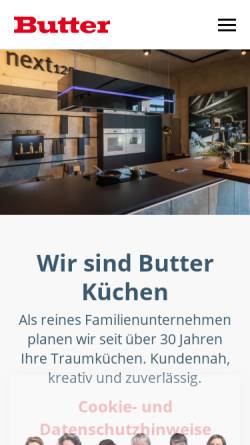 Vorschau der mobilen Webseite www.kuechenstudiobutter.de, Butter Küchen (Laubegast)