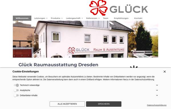 Vorschau von www.glueck-raum.de, Glück Raumausstattung (Kaitz)