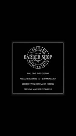 Vorschau der mobilen Webseite www.corleone-barber-shop.de, Corleone Barber Shop