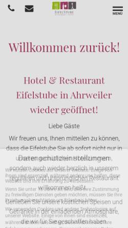 Vorschau der mobilen Webseite www.eifelstube-ahrweiler.de, Eifelstube