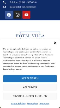 Vorschau der mobilen Webseite www.hotel-sanctpeter.de, Romantik Hotel Sanct Peter