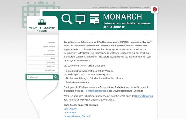 Vorschau von monarch.qucosa.de, MONARCH