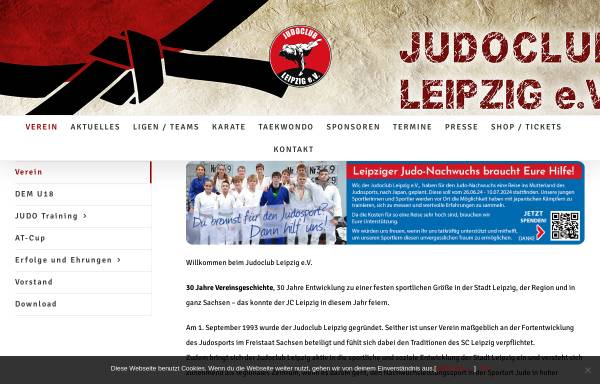 Vorschau von www.jc-leipzig.de, Judoclub Leipzig e.V.