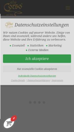 Vorschau der mobilen Webseite corsoela.de, Corsoela