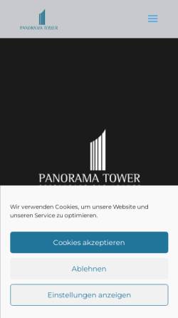 Vorschau der mobilen Webseite www.panorama-leipzig.de, Panorama Tower