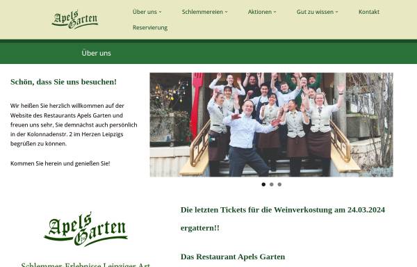 Vorschau von www.apels-garten.de, Restaurant Apels-Garten