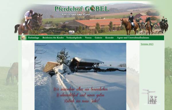 Vorschau von www.pferdehof-goebel.de, Pferdehof Goebel