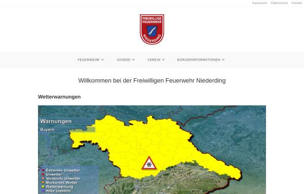 Vorschau von www.feuerwehr-niederding.de, Freiwillige Feuerwehr Niederding