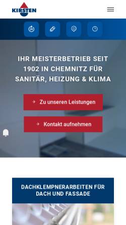 Vorschau der mobilen Webseite www.kirsten-chemnitz-shk.de, Jürgen Kirsten