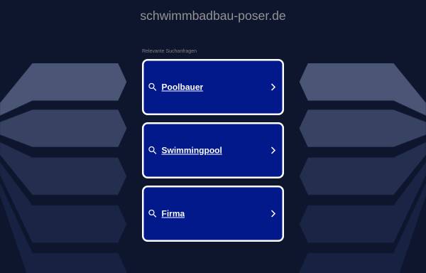 Vorschau von www.schwimmbadbau-poser.de, Poser Sauna- und Schwimmbadbau