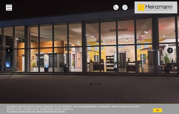 Vorschau von www.heinzmann.eu, Heinzmann Rollladen Fenster Türen