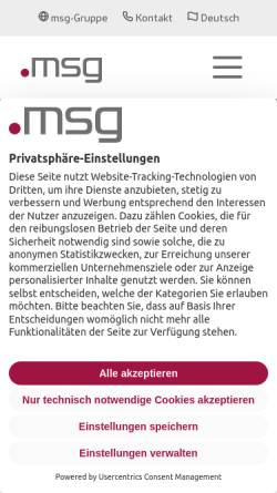 Vorschau der mobilen Webseite www.msg.group, msg systeme ag