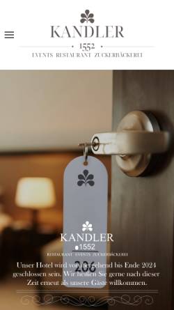 Vorschau der mobilen Webseite www.hotelkandler.de, Hotel Kandler