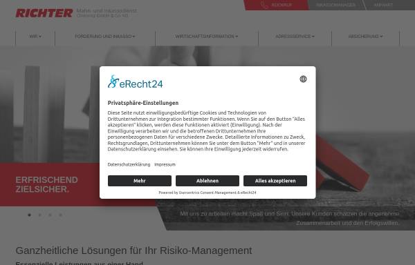 Vorschau von www.richter-inkasso.de, Richter Mahn- und Inkassodienst Chemnitz GmbH & Co. KG