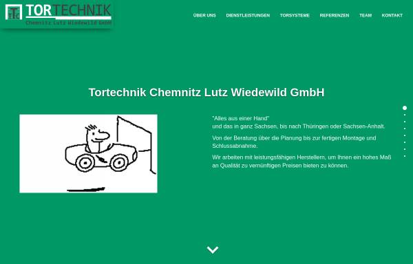 Tortechnik Chemnitz Lutz Wiedewild