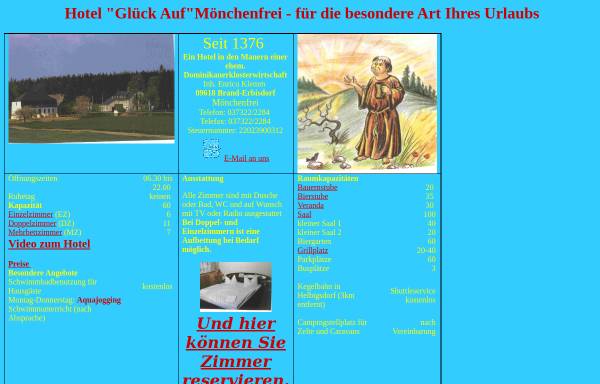 Vorschau von www.moenchenfrei.de, Hotel Glück Auf Mönchenfrei