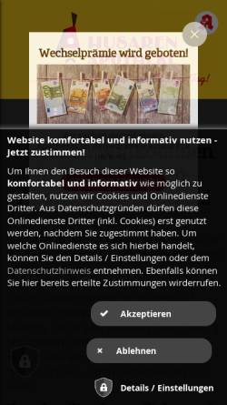 Vorschau der mobilen Webseite www.husaren-apo.de, Husaren Apotheke Bautzen