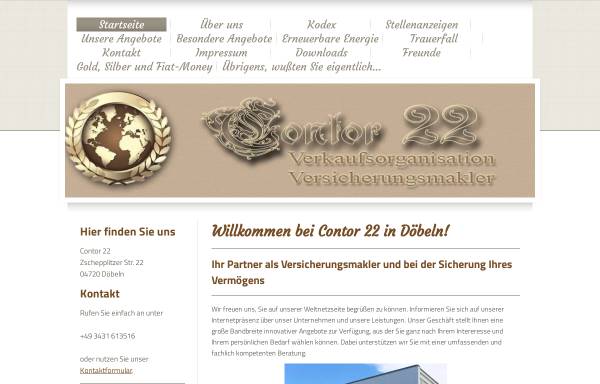 Vorschau von www.contor-22.net, Deutsche Versicherungsmakler GmbH