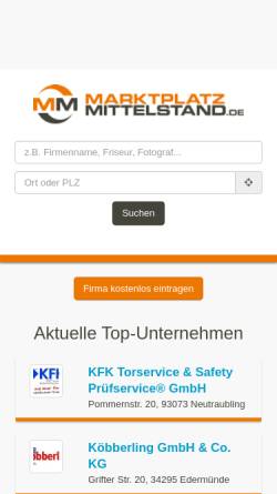 Vorschau der mobilen Webseite www.mon.de, Holzbau Böhme