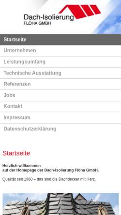 Vorschau der mobilen Webseite dachiso.de, Dach-Isolierung Flöha GmbH