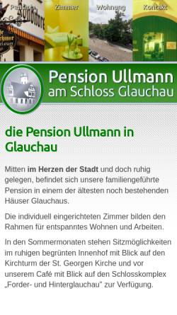 Vorschau der mobilen Webseite www.pension-glauchau.de, Pension Ullmann