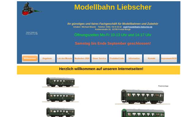 Vorschau von modellbahn-liebscher.de, Modellbahn Liebscher