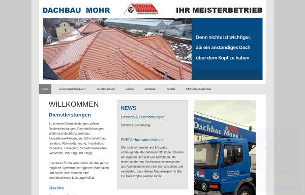 Vorschau von www.dachbau-mohr.de, Dachbau Mohr