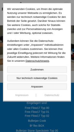 Vorschau der mobilen Webseite www.fliesen-ofen-richter.de, Fliesen & Ofen Richter GmbH