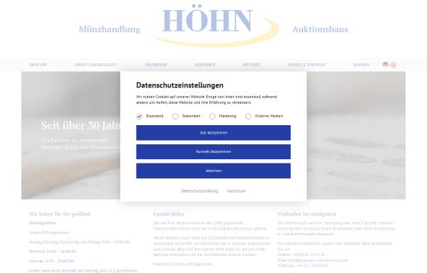 Vorschau von www.numismatik-online.de, Leipziger Münzhandlung und Auktion Heidrun Höhn