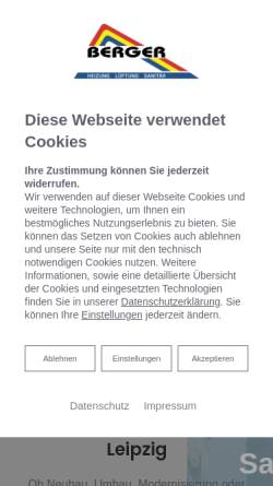 Vorschau der mobilen Webseite hlsberger.de, Firma Jürgen Berger