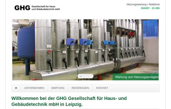 Vorschau von www.ghg-leipzig.de, GHG Gesellschaft für Haus- und Gebäudetechnik mbH