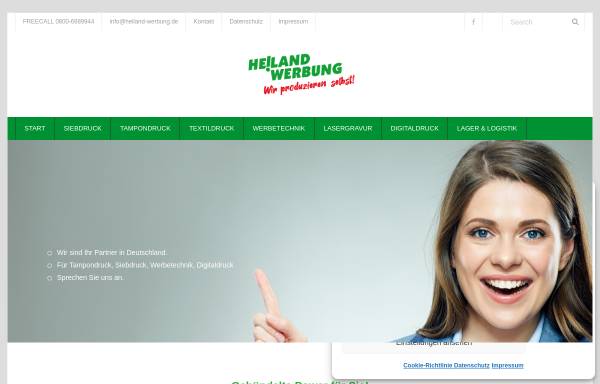 Vorschau von heiland-werbung.de, Heiland Werbung GmbH