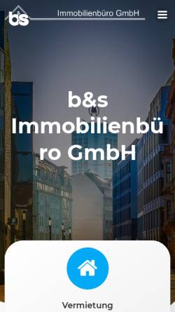 Vorschau der mobilen Webseite www.bsimmo-leipzig.de, b&s Immobiliebüro GmbH
