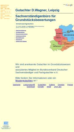 Vorschau der mobilen Webseite www.immobilientax.de, Sachverständigenbüro Wagner