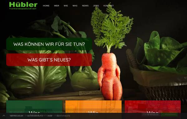 Vorschau von www.huebler-frucht.de, Hübler Fruchthandelsgesellschaft mbH