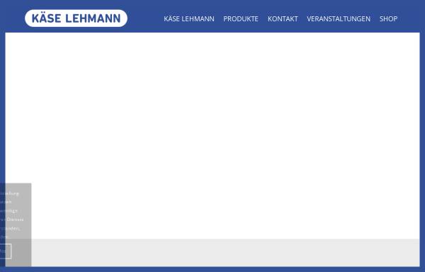 Vorschau von www.kaese-lehmann.com, Käse Lehmann Handels GmbH