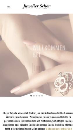 Vorschau der mobilen Webseite www.juwelier-schoen.de, Juwelier Schön