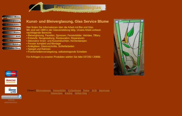 Vorschau von www.bleiglas-blume.de, Glasatelier Blume