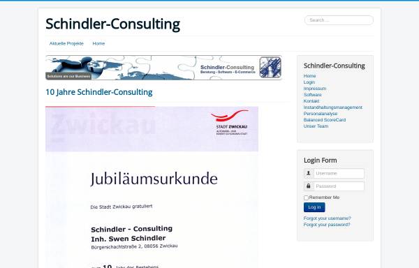 Vorschau von www.schindlerconsulting.de, Schindler-Consulting