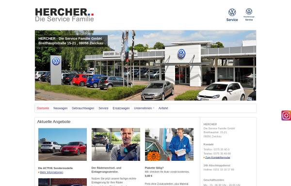 Vorschau von www.hercher-servicefamilie.de, Autohaus ASZ