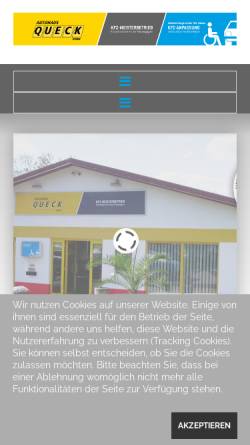 Vorschau der mobilen Webseite www.queck.de, Autohaus Queck GmbH