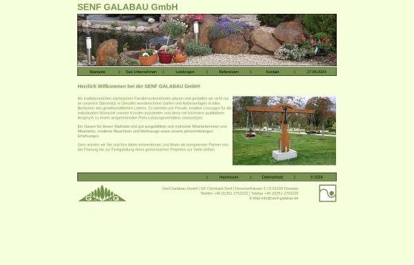 Vorschau von www.senf-galabau.de, Senf Garten- und Landschaftsbau GmbH