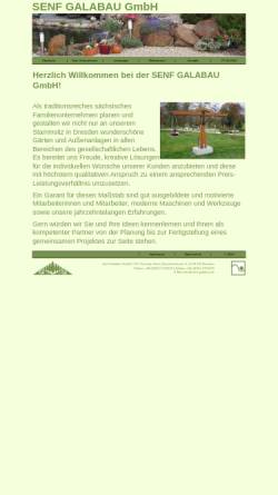 Vorschau der mobilen Webseite www.senf-galabau.de, Senf Garten- und Landschaftsbau GmbH