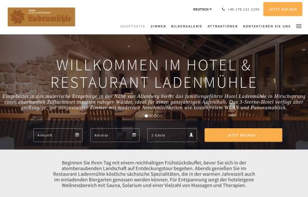 Vorschau von www.ladenmuehle.de, Hotel Ladenmühle